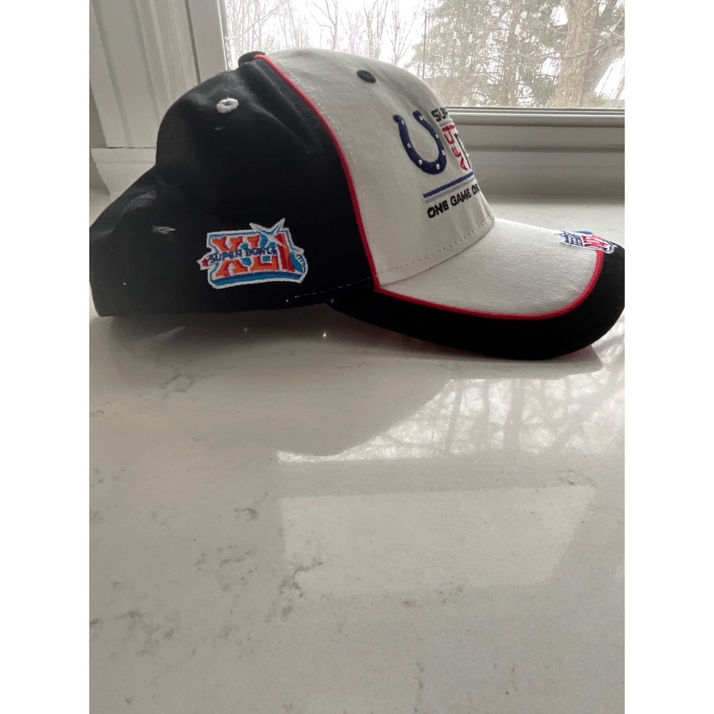 NFL Reebok Super Bowl XLI Hat Indianapolis Colts vs Chicago Bears‎ Strapback Cap - Picture 3 of 5